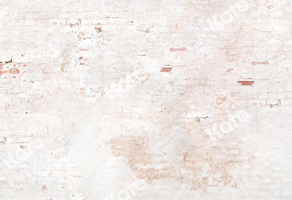 Kate Alte weiße Backsteinmauer Hintergrund Ziegel - Kate Backdrop.de