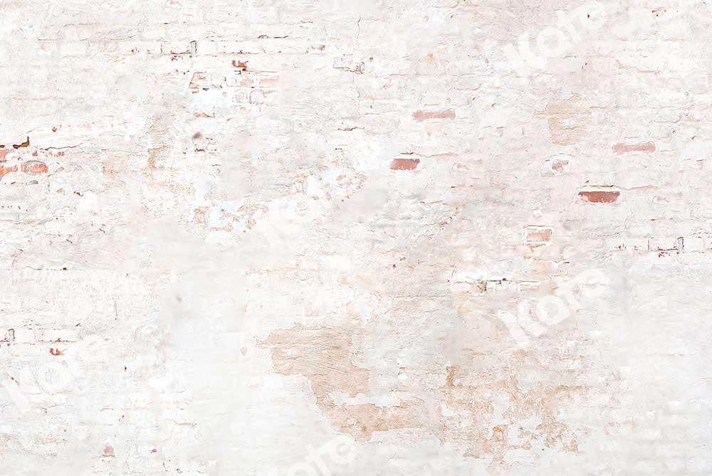 Kate Alte weiße Backsteinmauer Hintergrund Ziegel - Kate Backdrop.de