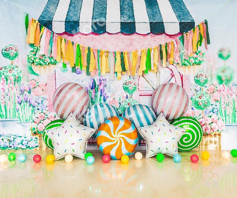 Kate Blumen Laden Ballons Cake Smash Geburtstag von Emetselch - Kate Backdrop.de