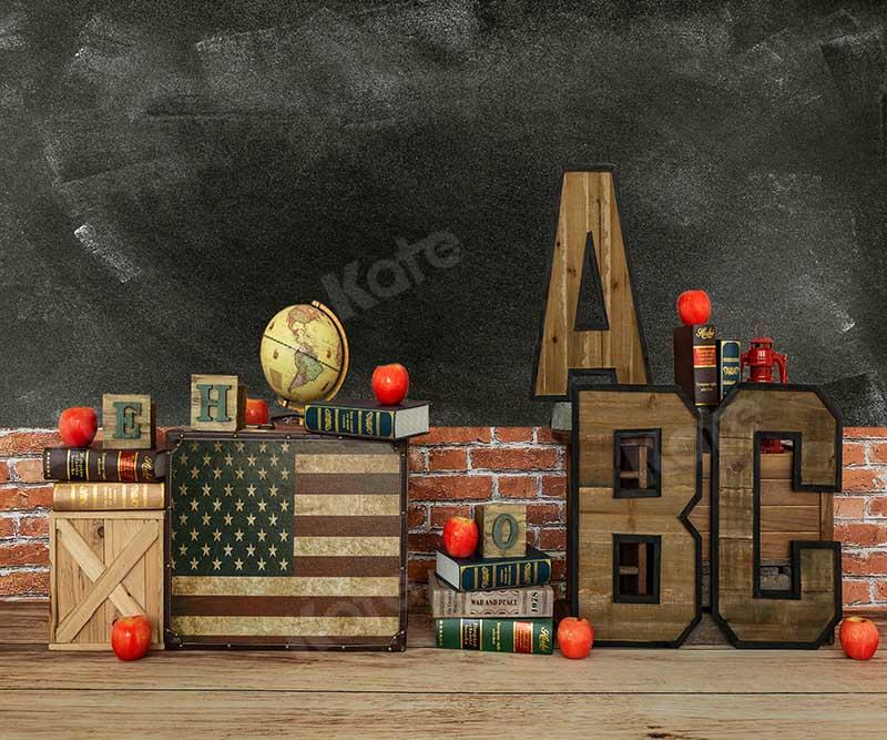 Kate Schulanfang Schule Tafel Hintergrund von Emetselch - Kate Backdrop.de