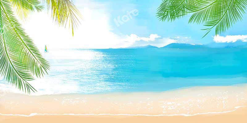 Kate Meer Strand Urlaub Sommer Hintergrund für Fotografie von Chain Photography - Kate Backdrop.de