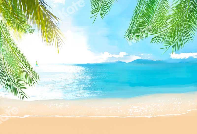 Kate Meer Strand Urlaub Sommer Hintergrund für Fotografie von Chain Photography - Kate Backdrop.de