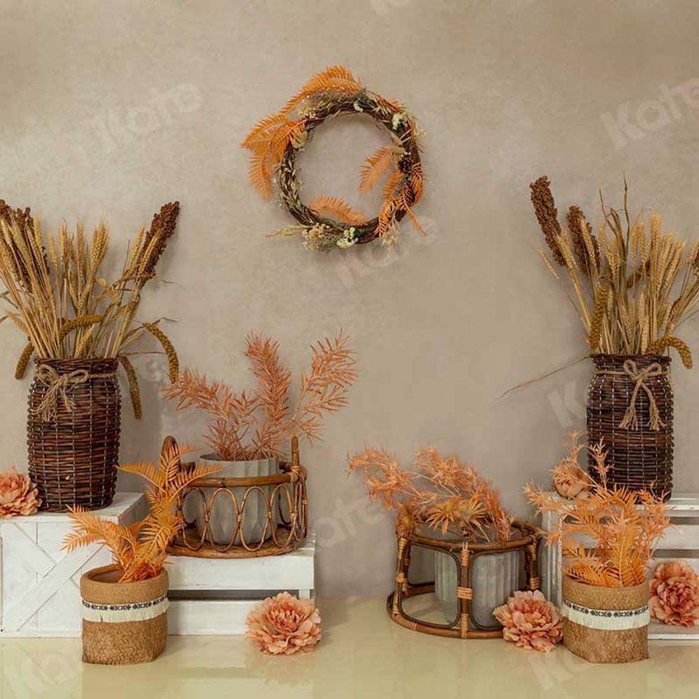 Kate Boho Herbst Thanksgiving Hintergrund von Emetselch - Kate Backdrop.de