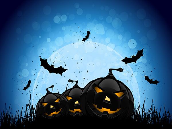 Katebackdrop£ºKate Brick Wall Pumpkin Heads Backdrop for Halloween Photography