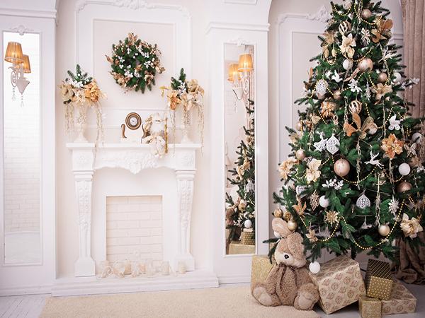 Katebackdrop:Kate Indoor Christmas Tree Decoration Backdrop Studio Props