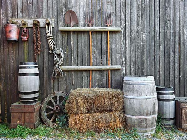 Katebackdrop:Kate Farm Granary Photography Backdrop Countryside Scene Background