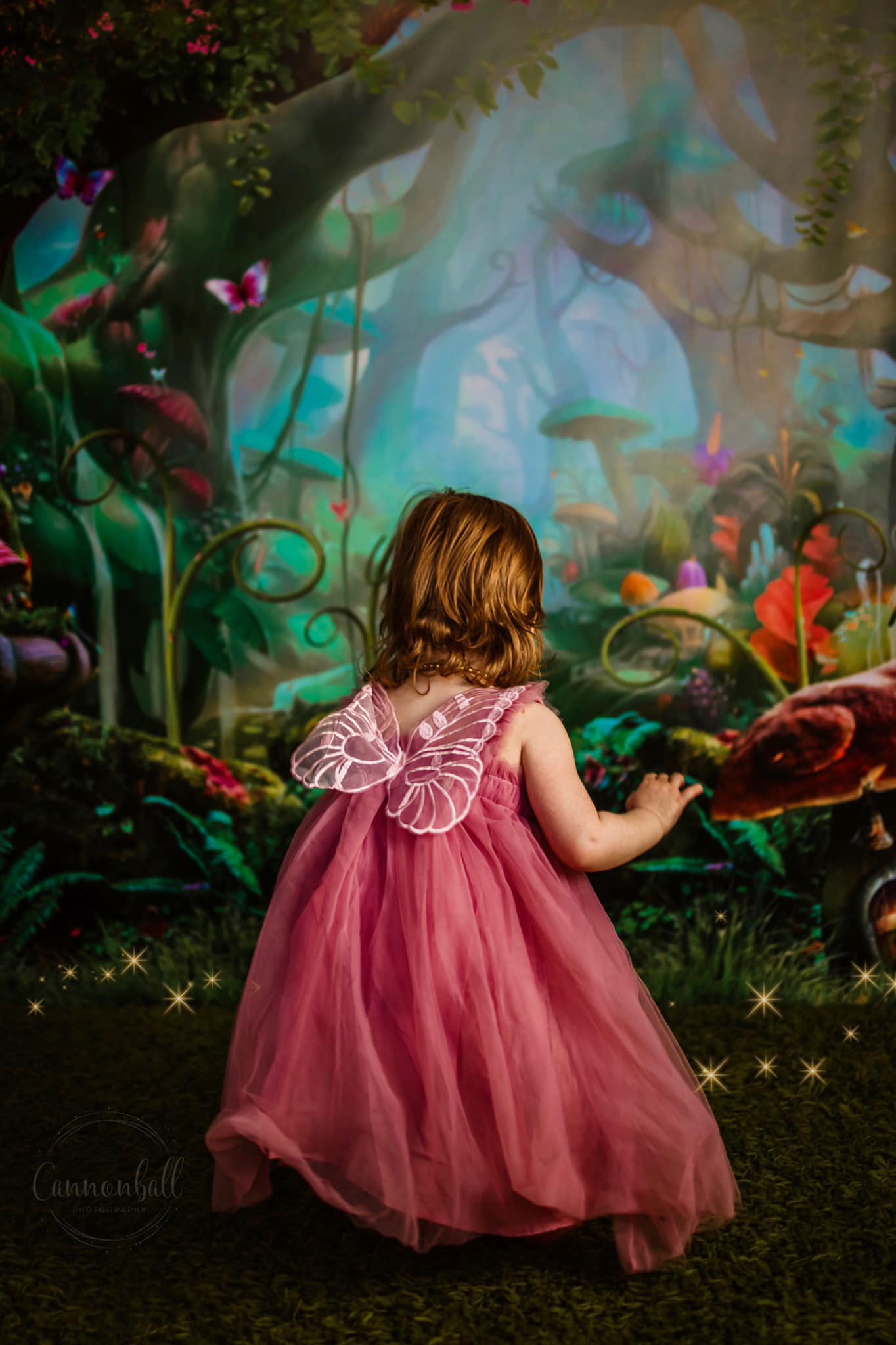 Kate Kinder Märchen bunte Wald Landschaft Geburtstag Hintergrund - Kate Backdrop.de