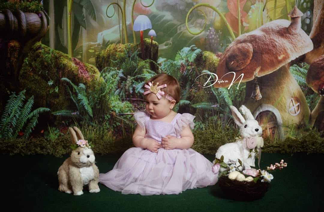 Kate Kinder Märchen bunte Wald Landschaft Geburtstag Hintergrund - Kate Backdrop.de