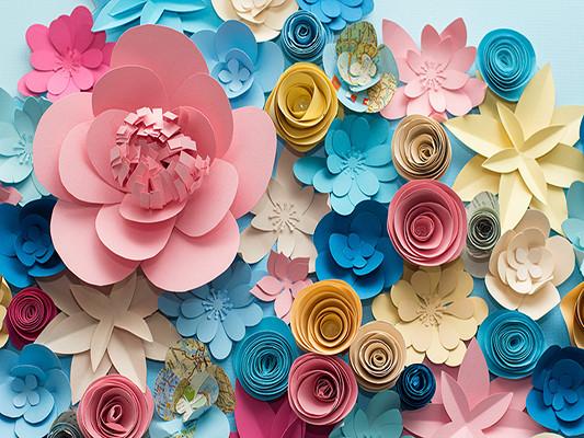 Katebackdrop:Kate Colored 3D Flower Backdrop Diy Floral Background