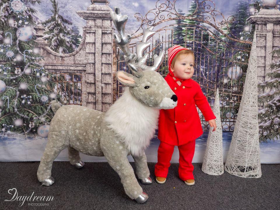 Kate Winter Tür Weihnachten Schnee Hintergrund für Fotografie - Kate Backdrop.de