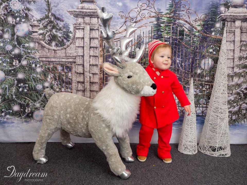 Kate Winter Tür Weihnachten Schnee Hintergrund für Fotografie