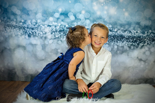 Kate Bokeh Weihnachten schneeflocken hintergrund für Fotos - Kate Backdrop.de
