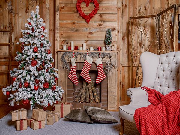 Katebackdrop:Kate Christmas Stocking Backdrop Photo Background Studio Props