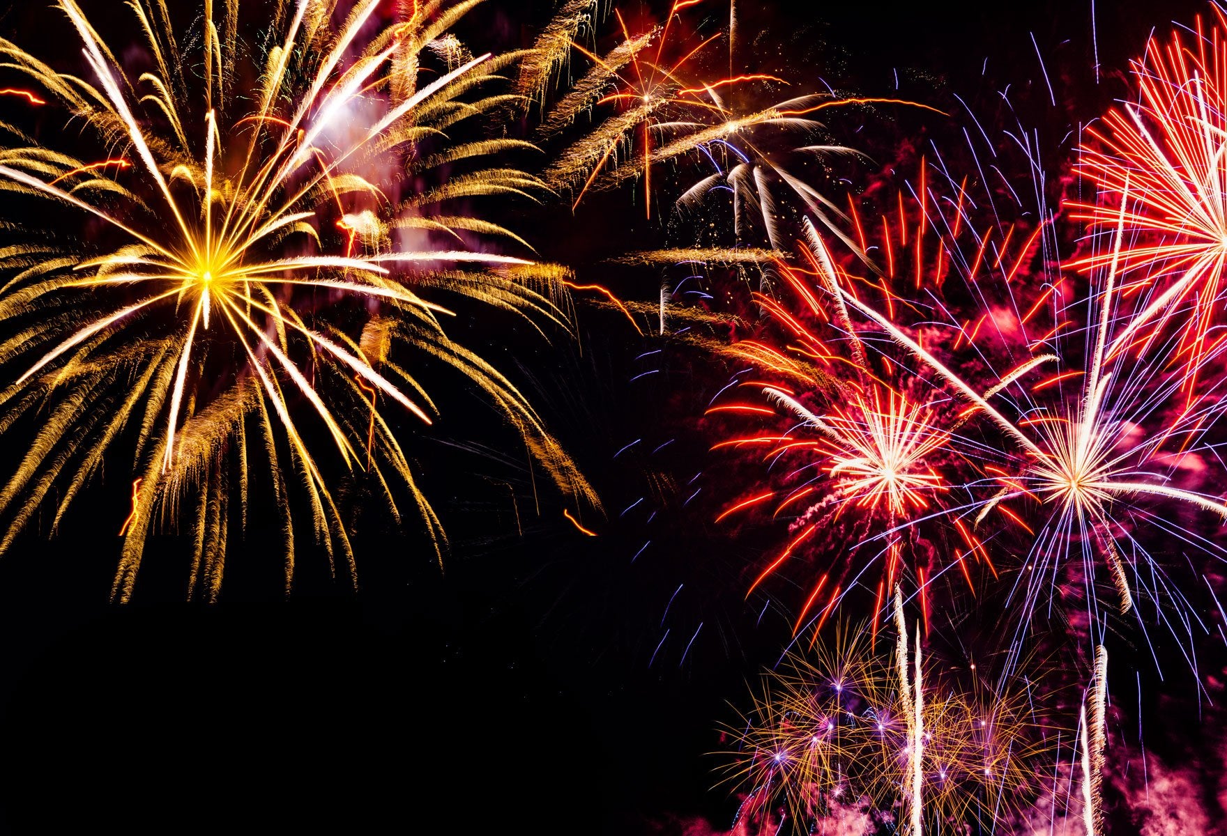 Kate Frohes Neues Jahr Feuerwerk Hintergrund für Fotografie - Kate Backdrop.de