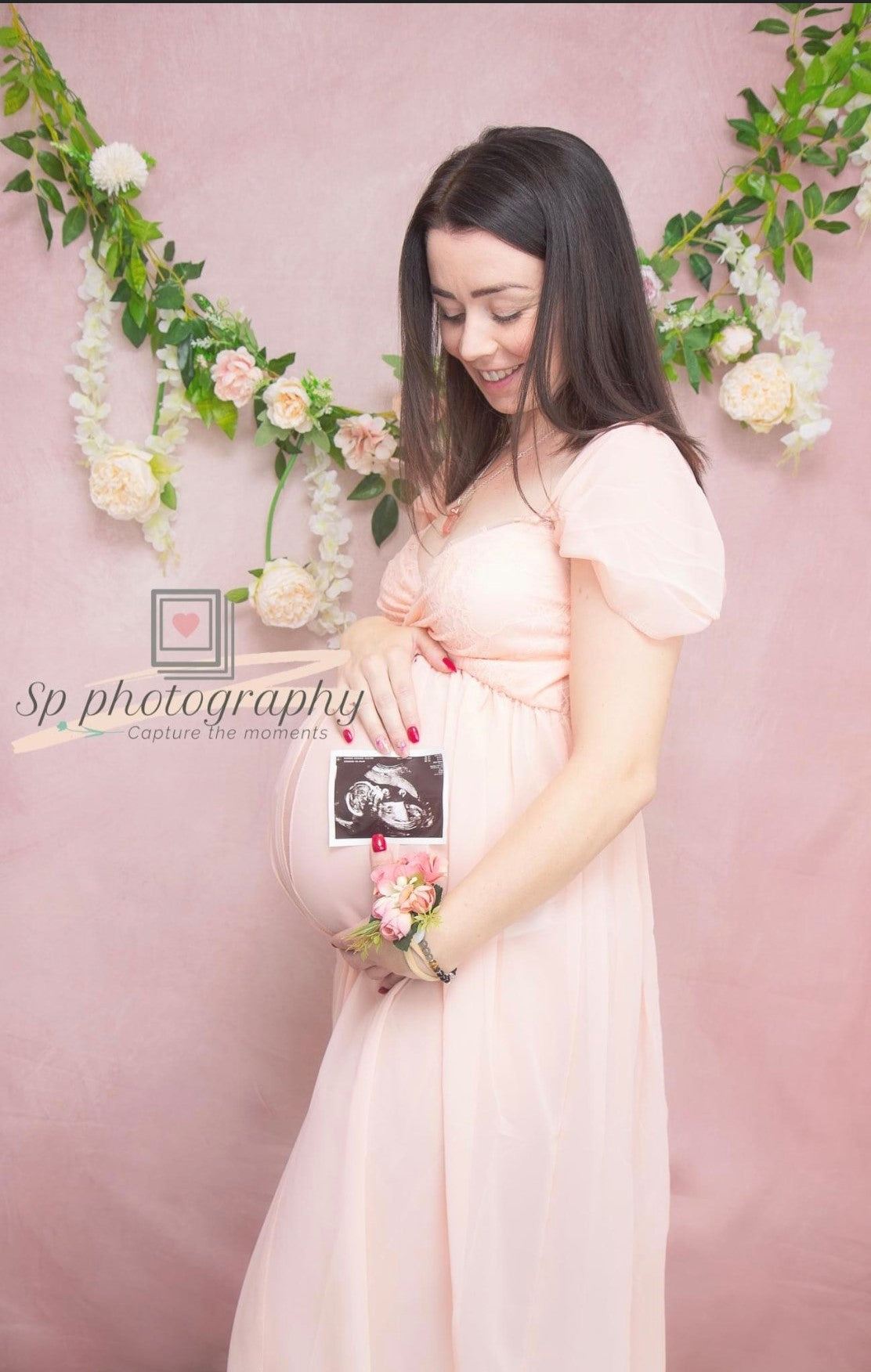 Kate Kunst Rosatöne Textur Hintergrund von Veronika Gant - Kate Backdrop.de