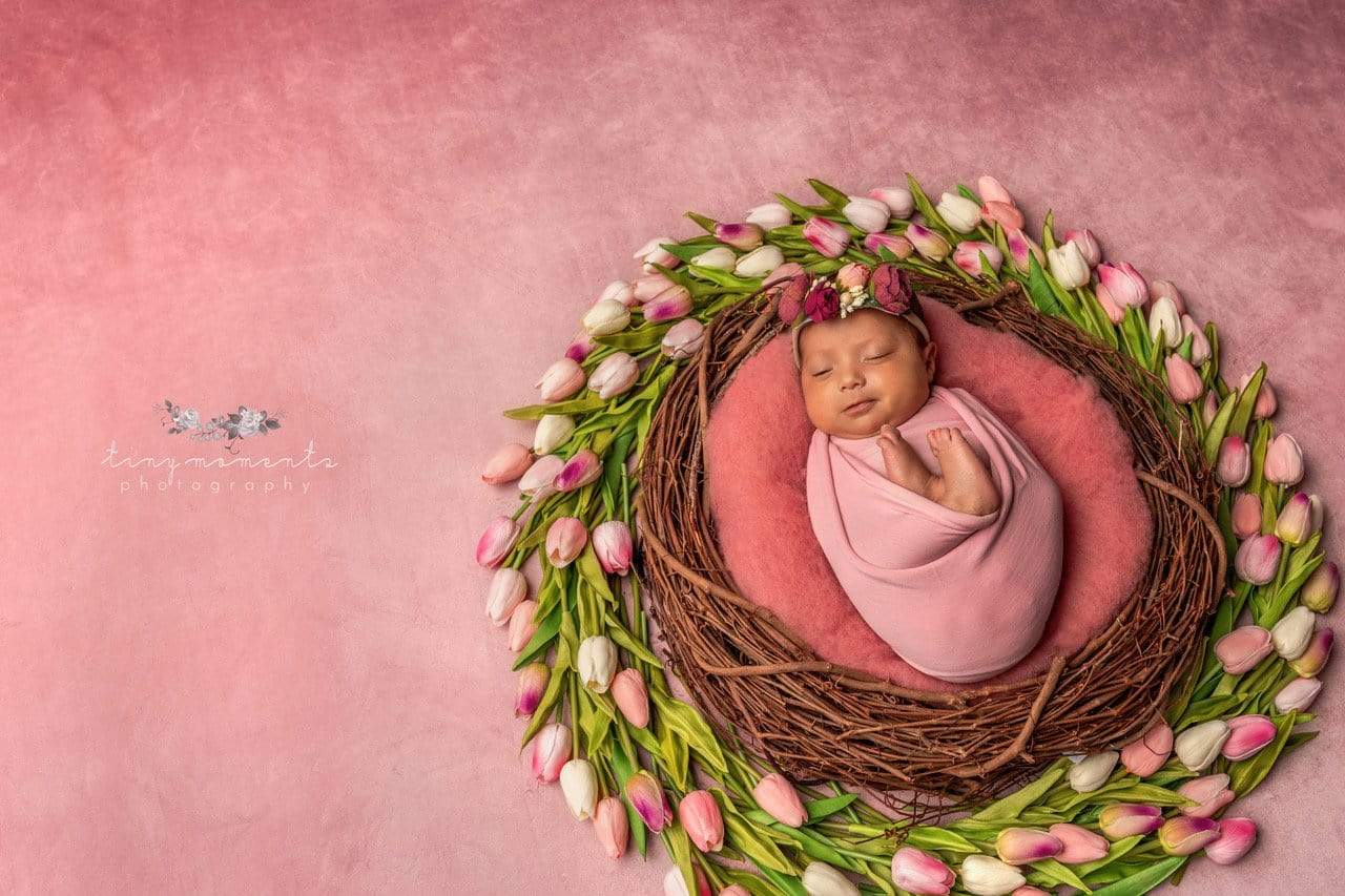 Kate Kunst Rosatöne Textur Hintergrund von Veronika Gant - Kate Backdrop.de