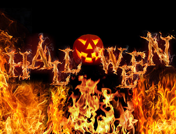 Kate Halloween Feuer Fotografie Hintergrund - Kate Backdrop.de