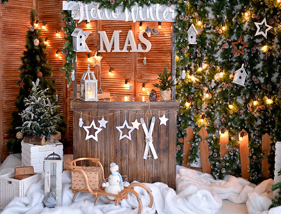Kate Schnee Winter Weihnachten Fotografie Hintergrund - Kate Backdrop.de