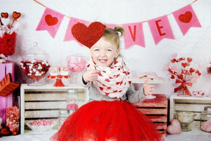 Kate Valentinstag Süßigkeiten Hintergrund von Arica Kirby - Kate Backdrop.de