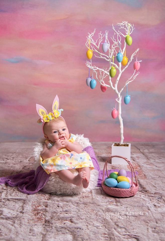 Kate Schnuller Orange Hintergrund für die Fotografie von Mini MakeBelieve - Kate Backdrop.de