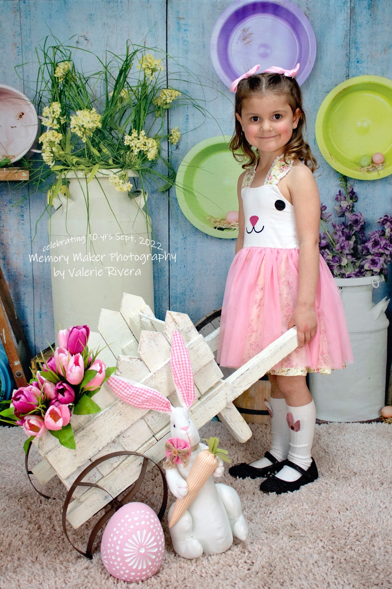 Kate Blauer Ostern Hühnerstall Hintergrund von Arica Kirby - Kate Backdrop.de