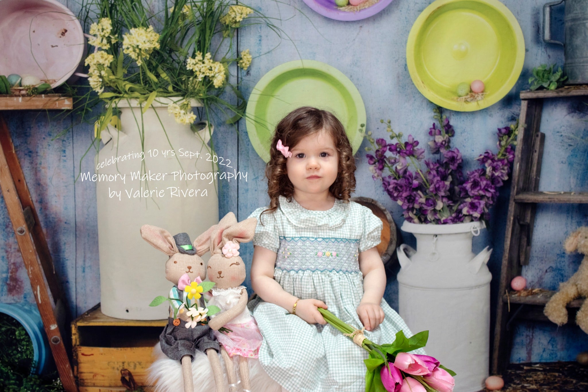 Kate Blauer Ostern Hühnerstall Hintergrund von Arica Kirby - Kate Backdrop.de