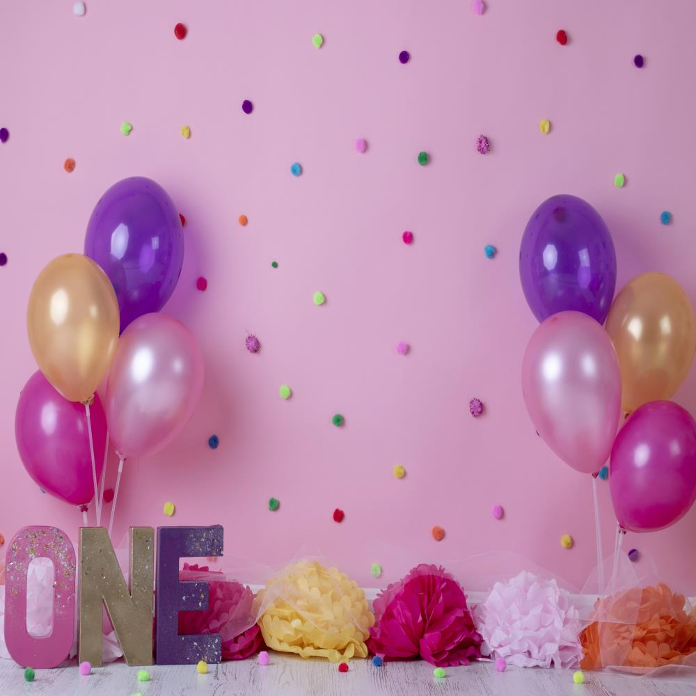 Kate Ballons Geburtstag Kinder Hintergrund für Fotografie von Erin Larkins
