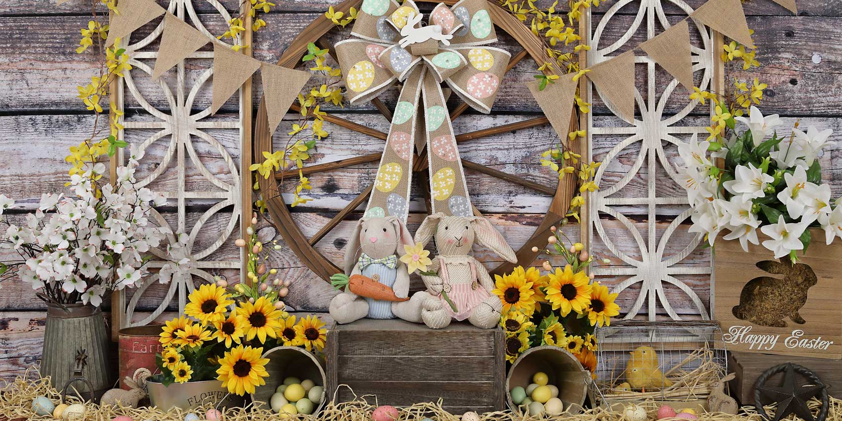 Kate Sonnenblume Ostern Hintergrund - Kate Backdrop.de