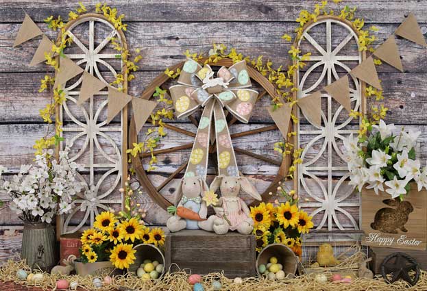 Kate Sonnenblume Ostern Hintergrund - Kate Backdrop.de