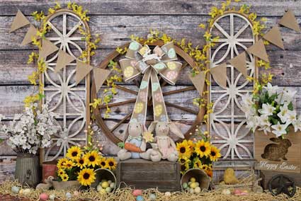 Kate Sonnenblume Ostern Hintergrund - Kate Backdrop.de