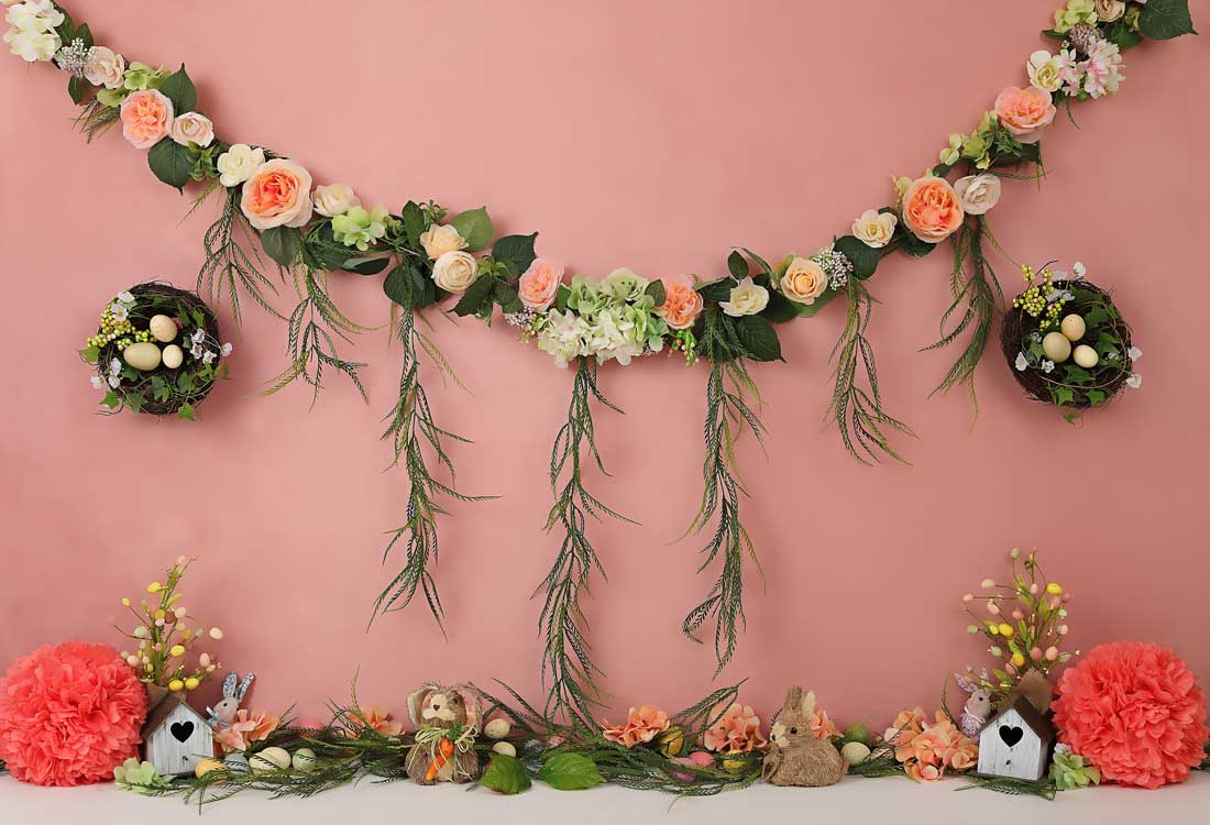 Kate Ostern / Frühling Blumen Hintergrund - Kate Backdrop.de