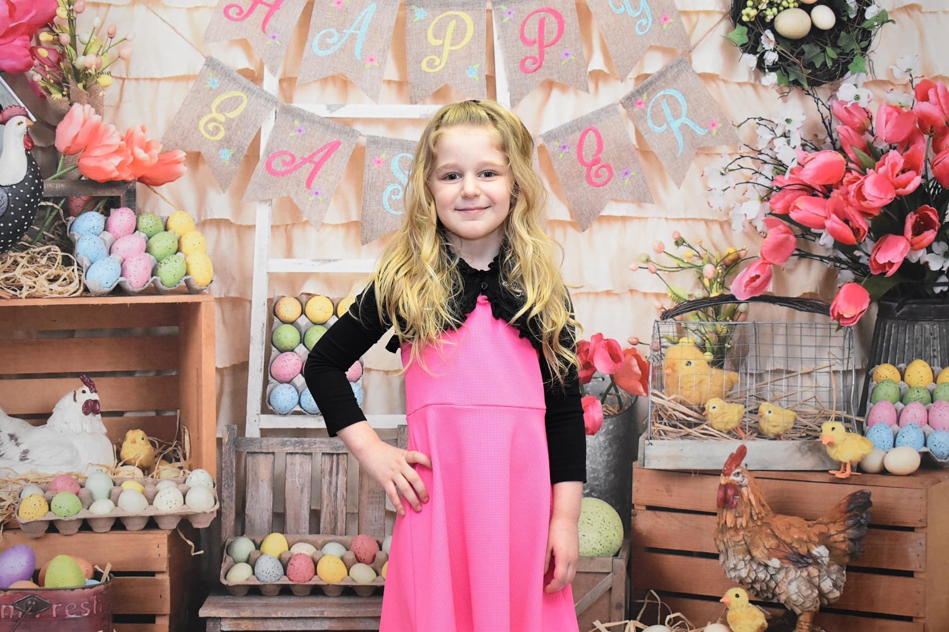 Kate Bunte Eier Fröhliche Ostern-Hintergrund - Kate Backdrop.de