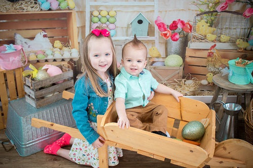 Kate Bunte Eier Fröhliche Ostern-Hintergrund - Kate Backdrop.de