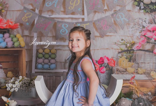 Kate Bunte Eier Fröhliche Ostern-Hintergrund - Kate Backdrop.de