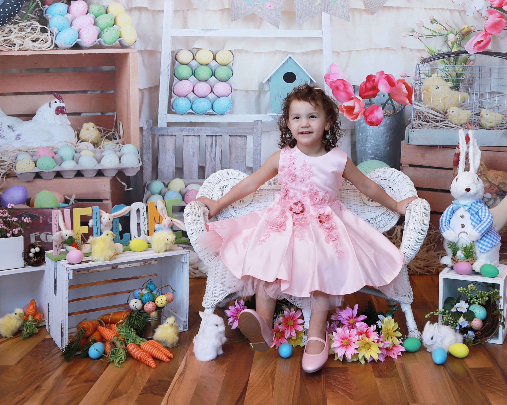 Kate Bunte Eier Fröhliche Ostern-Hintergrund - Kate Backdrop.de