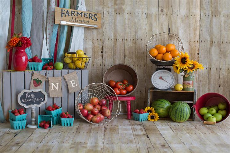 Kate Sommer Farmers Market Kulisse für Fotografie entworfen von Danette Kay Photography - Kate Backdrop.de