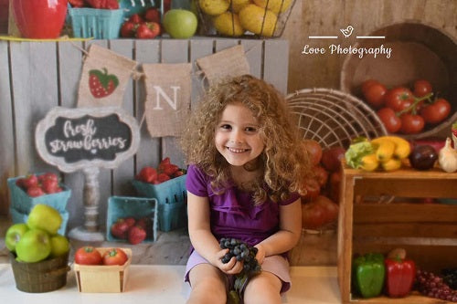 Kate Sommer Farmers Market Kulisse für Fotografie entworfen von Danette Kay Photography - Kate Backdrop.de