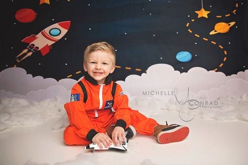 Kate Sterne Mond Kinder Hintergrund Geburtstag für Fotografie von Amanda Moffatt - Kate Backdrop.de