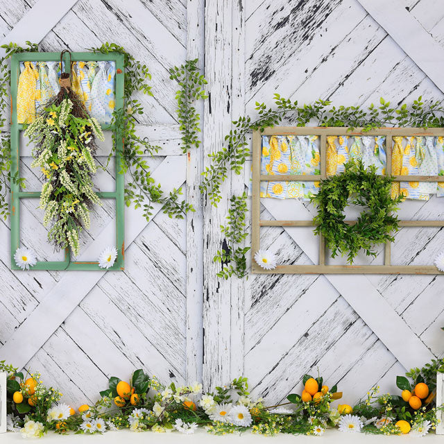 Kate Retro Holz Sommer Gsnseblmchen Hintergrund - Kate Backdrop.de