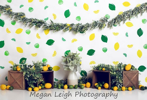 Kate Lemon Lines Sommer Children Kulisse für die Fotografie von Megan Leigh Photography - Kate Backdrop.de