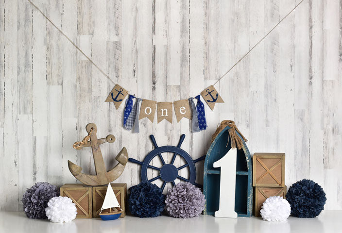 Kate Rudder Anchor Sailor Kinder Kulisse für den Sommerkuchen Smash Designed by Mandy Ringe Photography - Kate Backdrop.de
