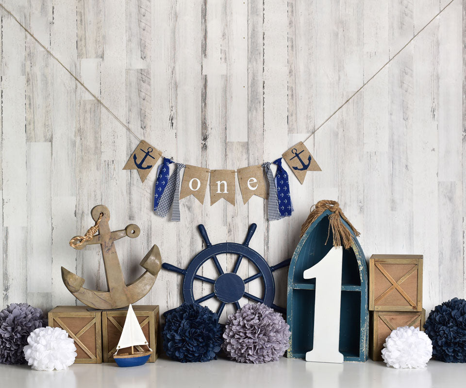 Kate Rudder Anchor Sailor Kinder Kulisse für den Sommerkuchen Smash Designed by Mandy Ringe Photography - Kate Backdrop.de