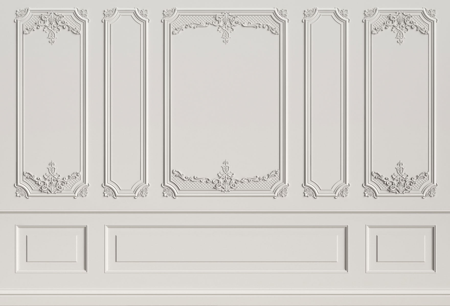 Kate weißer grauer eleganter Wandhintergrund + Braun graue Holz Gummibodenmatte - Kate Backdrop.de