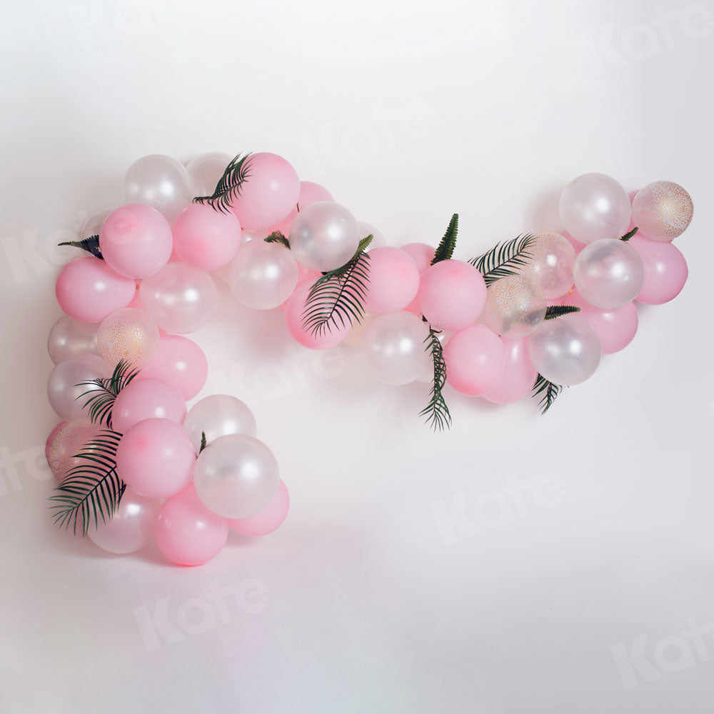 Kate rosa Luftballons Girlande Geburtstag Hintergrund für Fotografie von Megan Leigh Photography