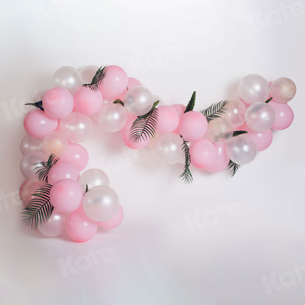 Kate rosa Luftballons Girlande Geburtstag Hintergrund für Fotografie von Megan Leigh Photography