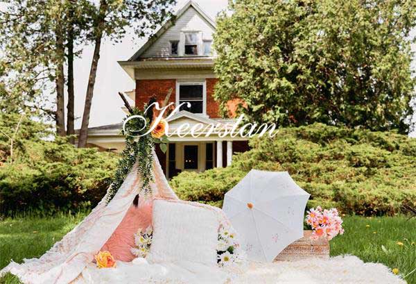 Kate Tagträumer-Picknick-Hintergrund für Fotografie Entworfen von Keerstan Jessop - Kate Backdrop.de