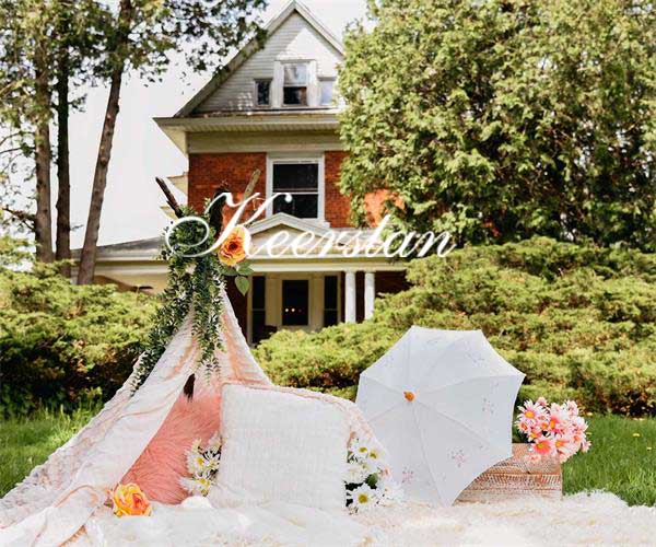 Kate Tagträumer-Picknick-Hintergrund für Fotografie Entworfen von Keerstan Jessop - Kate Backdrop.de