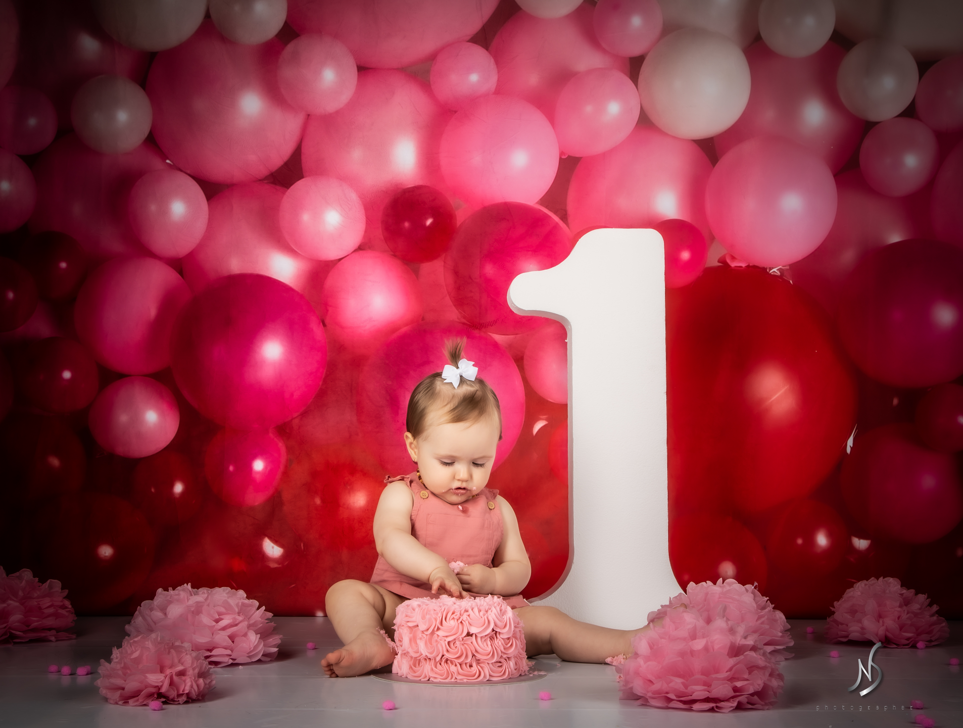 Kate Valentinstag Luftballons Wand Hintergrund für Fotografie von Mandy Ringe - Kate Backdrop.de