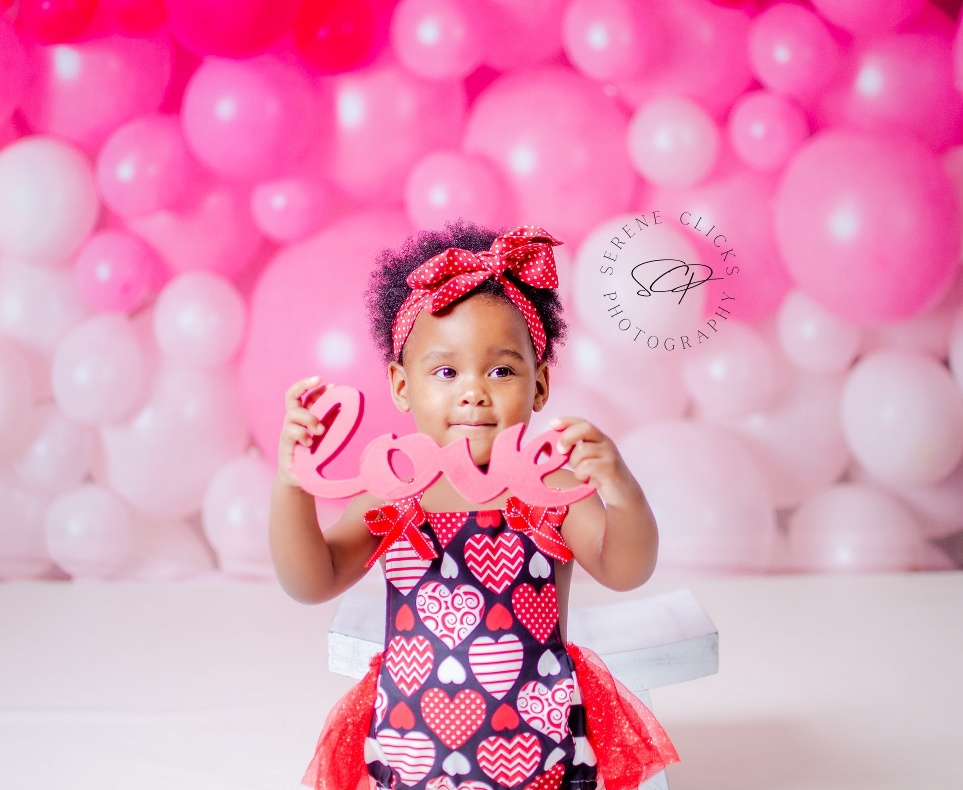 Kate Valentinstag Luftballons Wand Hintergrund für Fotografie von Mandy Ringe - Kate Backdrop.de