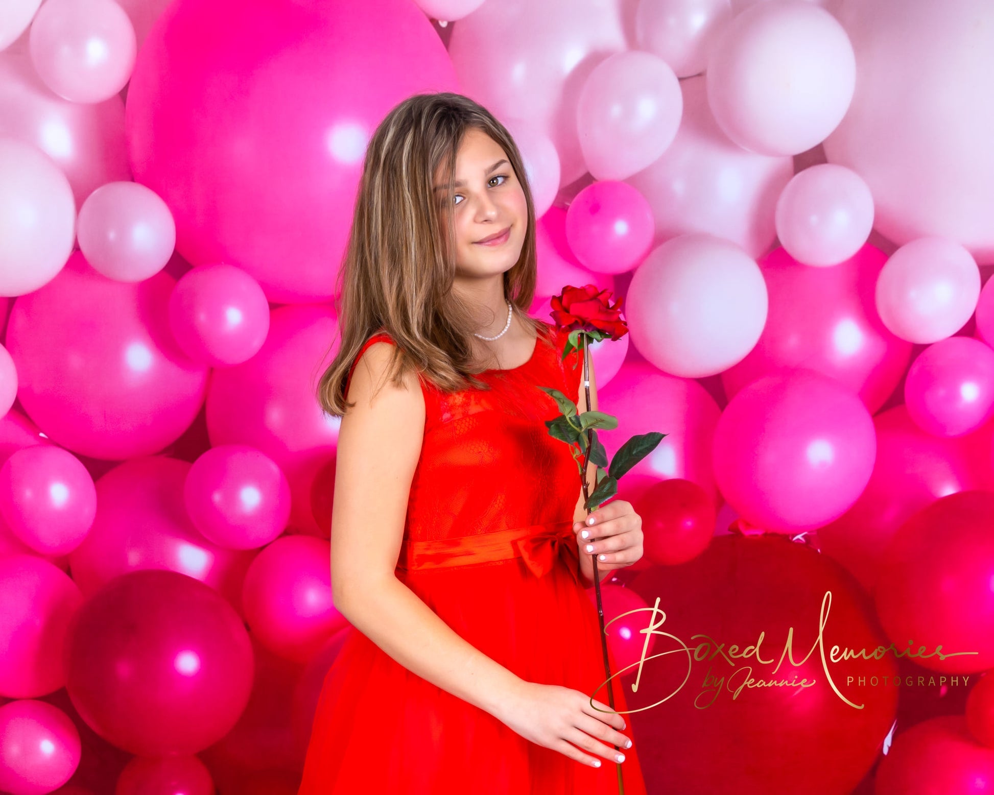 Kate Valentinstag Luftballons Wand Hintergrund für Fotografie von Mandy Ringe - Kate Backdrop.de